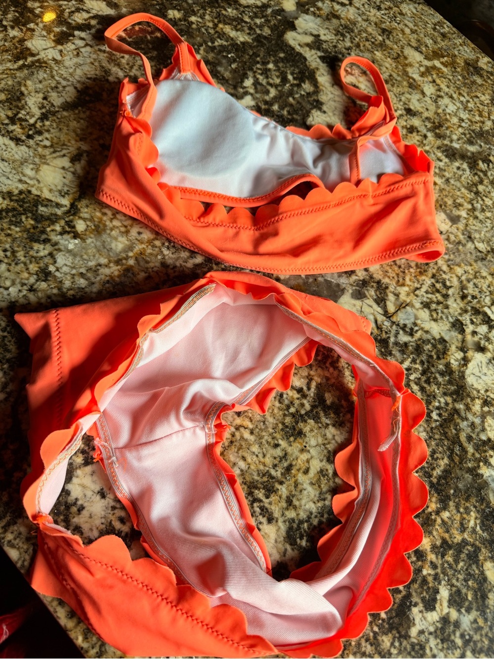 FREE with purchase of non-discounted item: Gabi Orange Scallop Edge Bikini, Sz S - Picture 16 of 16